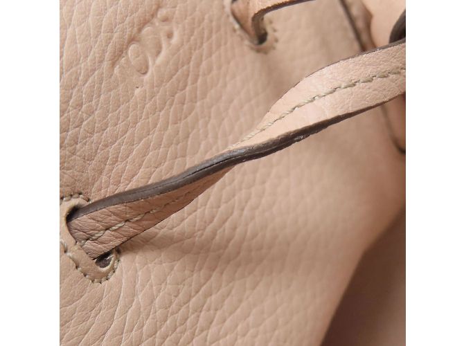 Tod's rosa Leder Beuteltasche mit Kordelzug Pink - Ansicht 15