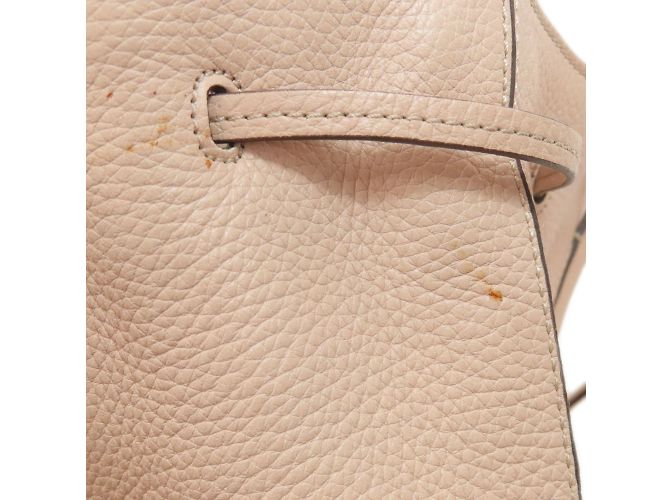 Tod's rosa Leder Beuteltasche mit Kordelzug Pink - Ansicht 17