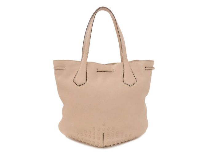 Tod's rosa Leder Beuteltasche mit Kordelzug Pink - Ansicht 2