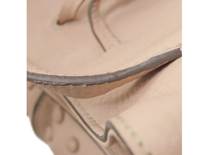 Tod's rosa Leder Beuteltasche mit Kordelzug Pink - Ansicht 25