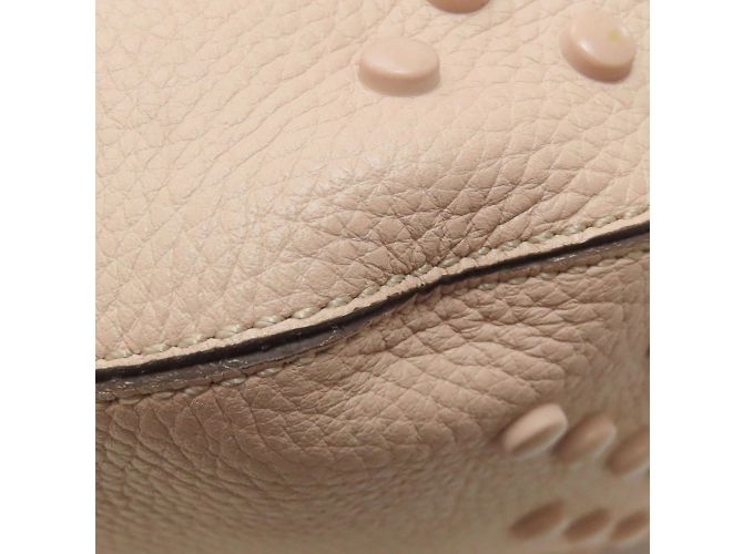 Tod's rosa Leder Beuteltasche mit Kordelzug Pink - Ansicht 27