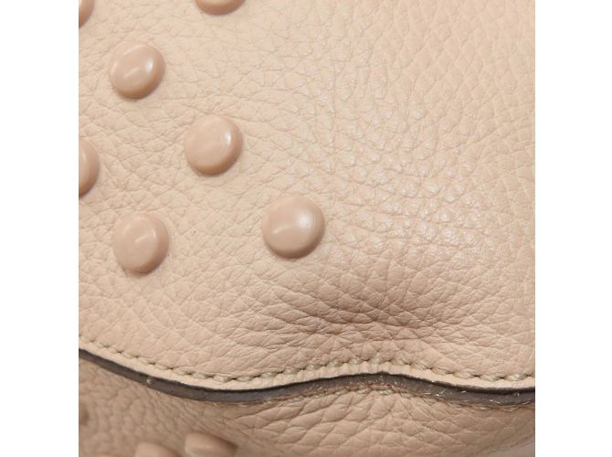 Tod's rosa Leder Beuteltasche mit Kordelzug Pink - Ansicht 28