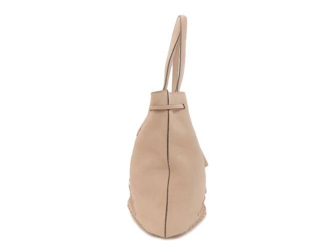 Tod's rosa Leder Beuteltasche mit Kordelzug Pink - Ansicht 3