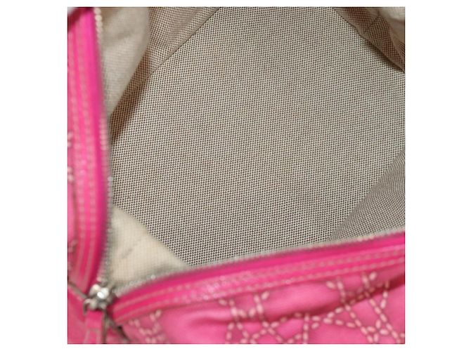 Borsa Cannage in tela Christian Dior Rosa - vista 5