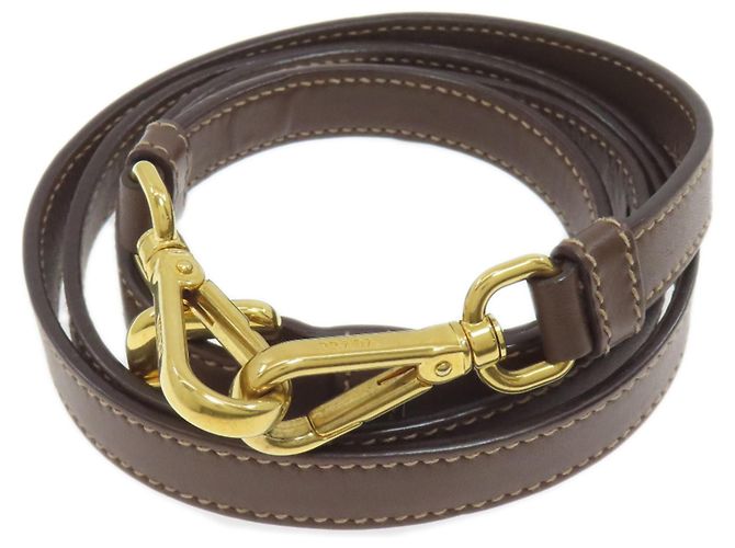Borsa a mano in tela marrone Prada - vista 10
