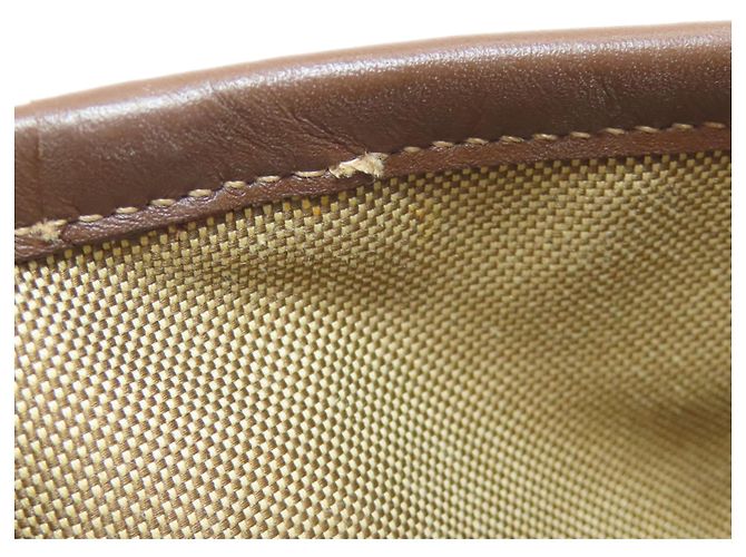 Borsa a mano in tela marrone Prada - vista 14