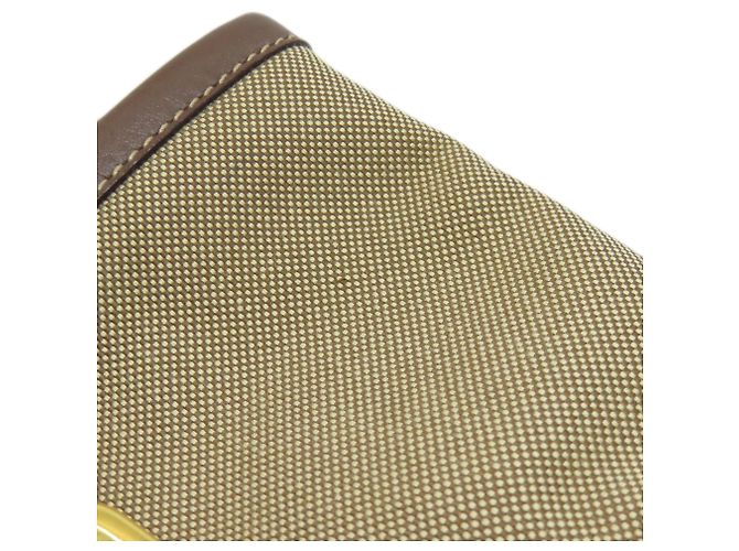 Borsa a mano in tela marrone Prada - vista 16