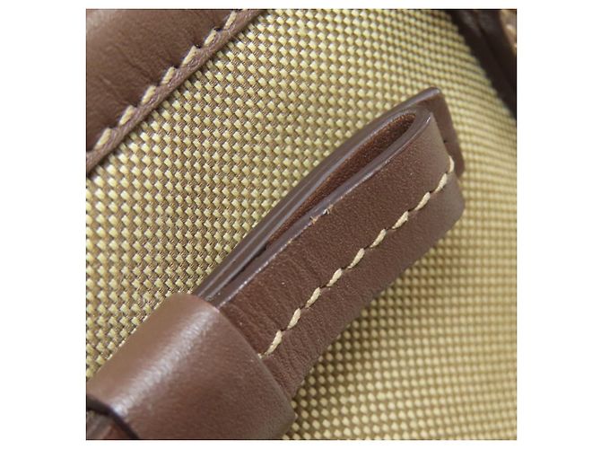 Borsa a mano in tela marrone Prada - vista 17