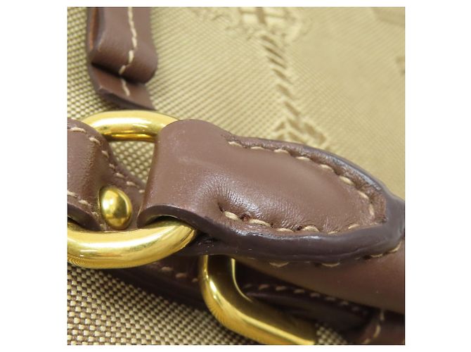 Borsa a mano in tela marrone Prada - vista 20