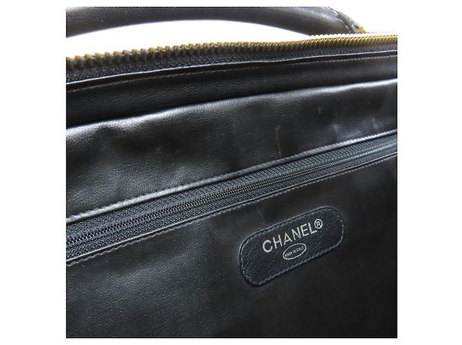 Borsa da lavoro Chanel Matelassé con hardware dorato Nero - vista 15