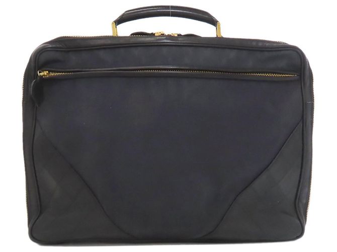 Borsa da lavoro Chanel Matelassé con hardware dorato Nero - vista 2