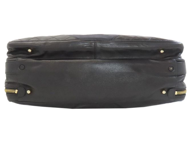 Borsa da lavoro Chanel Matelassé con hardware dorato Nero - vista 4