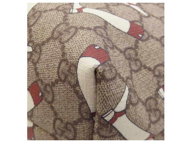 Borsa in PVC marrone e bianco Gucci - vista 17