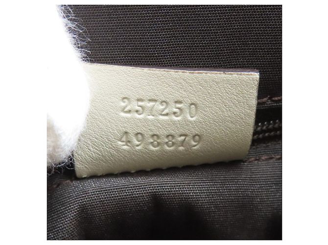Borsa in PVC marrone e bianco Gucci - vista 6