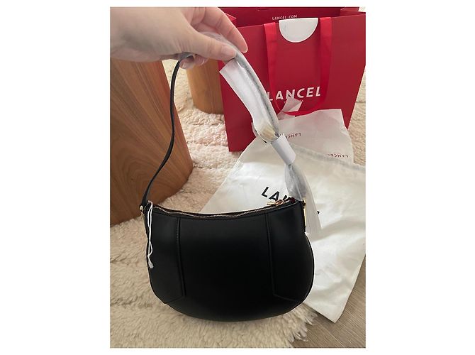 Borsa a spalla Lancel in pelle nera Nero - vista 4