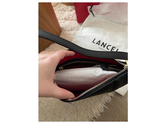 Borsa a spalla Lancel in pelle nera Nero - vista 5