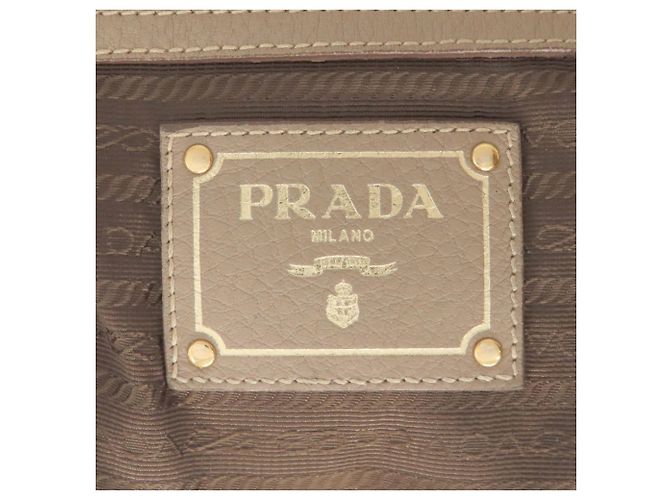 Prada Ein-Schulter-Tote aus braunem Kalbsleder - Ansicht 6