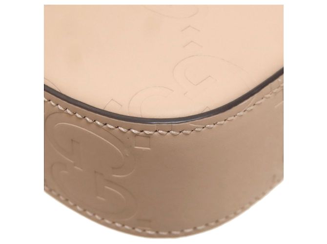 Borsa a Spalla Super Mini GG Signature Shima di Gucci Beige - vista 12
