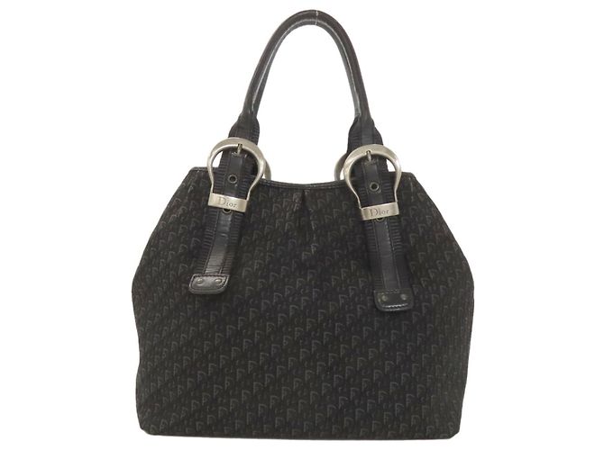 Borsa tote con stampa Trotter Christian Dior Nero - vista 2