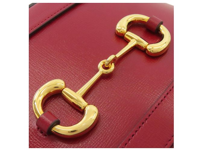 Borsa a secchiello Horsebit 602118 di Gucci Rosso - vista 12
