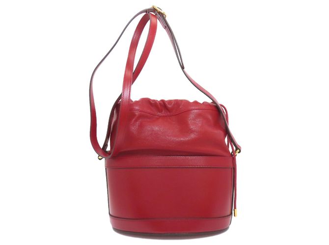 Borsa a secchiello Horsebit 602118 di Gucci Rosso - vista 2
