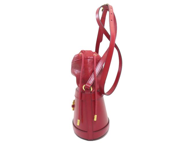 Borsa a secchiello Horsebit 602118 di Gucci Rosso - vista 3
