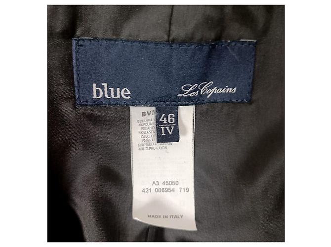 Blazer 2000 Les Copains en lana a rayas Gris - vista 3