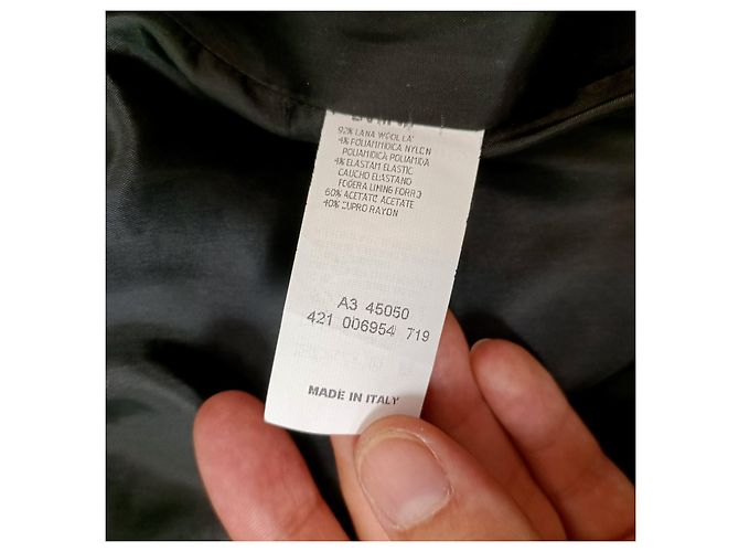 Blazer 2000 Les Copains en lana a rayas Gris - vista 7