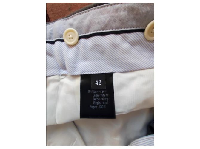 Daniel Crémieux Men's Grey Wool Pants Size 46 - view 10