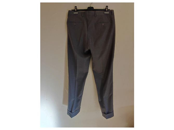 Daniel Crémieux Men's Grey Wool Pants Size 46 - view 3