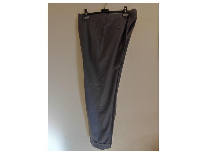 Daniel Crémieux Men's Grey Wool Pants Size 46 - view 4