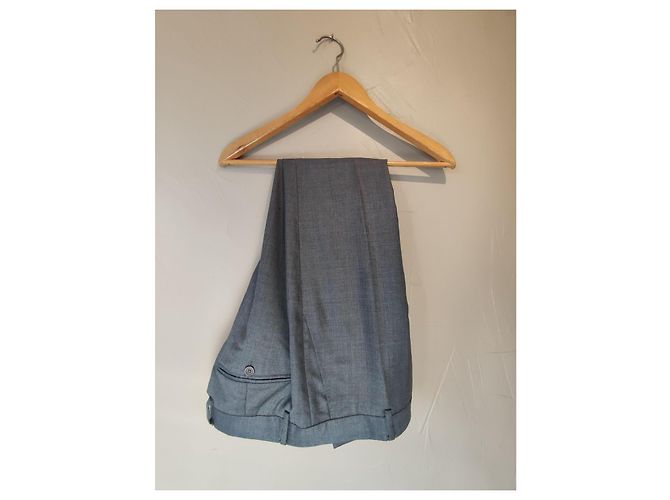 Daniel Crémieux Men's Grey Wool Pants Size 46 - view 6