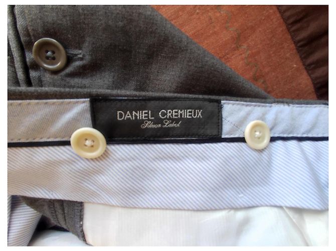 Daniel Crémieux Men's Grey Wool Pants Size 46 - view 8