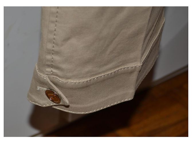 Pantalones 3/4 de algodón beige Dolce & Gabbana - vista 5