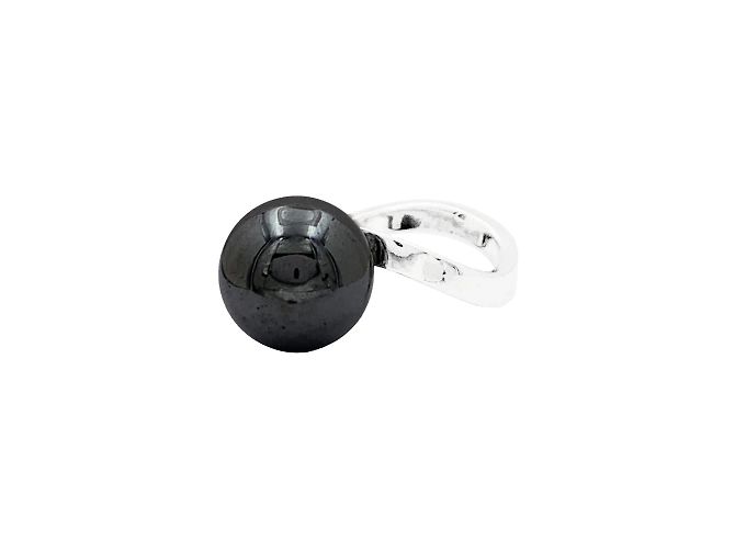 Anello Dinh Van in oro bianco e ematite. - vista 2