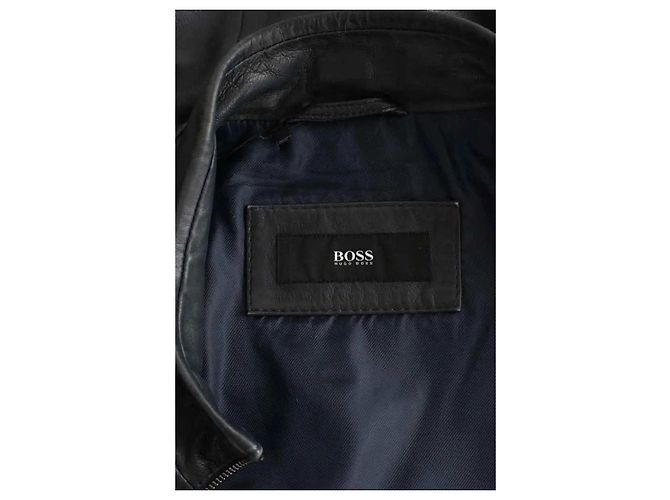 Hugo Boss Blaue Lederjacke - Ansicht 5