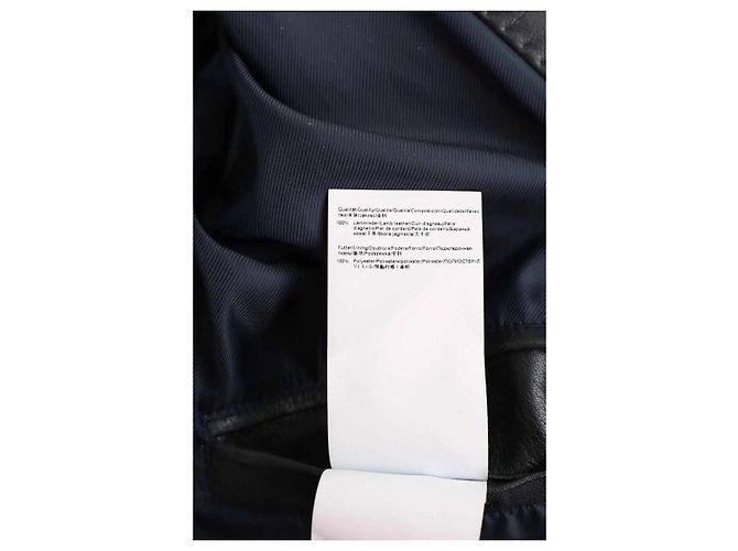 Hugo Boss Blaue Lederjacke - Ansicht 6