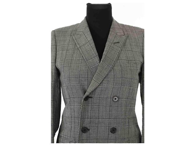 Saint Laurent Blazer de lana gris - vista 2