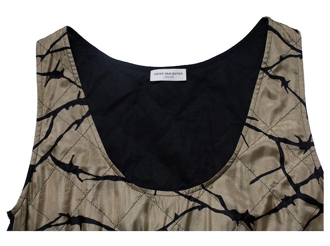 Vestido sem mangas e acolchoado Dries van Noten Preto - vista 7