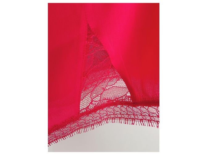 Autre Marque Madame Aime Shorty Corto Pizzo di Calais Sete Rosso 38 FR - vista 7