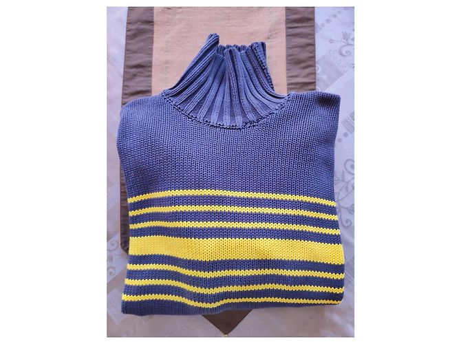 Daniel Crémieux Marine Pullover Marineblau Baumwolle - Ansicht 2