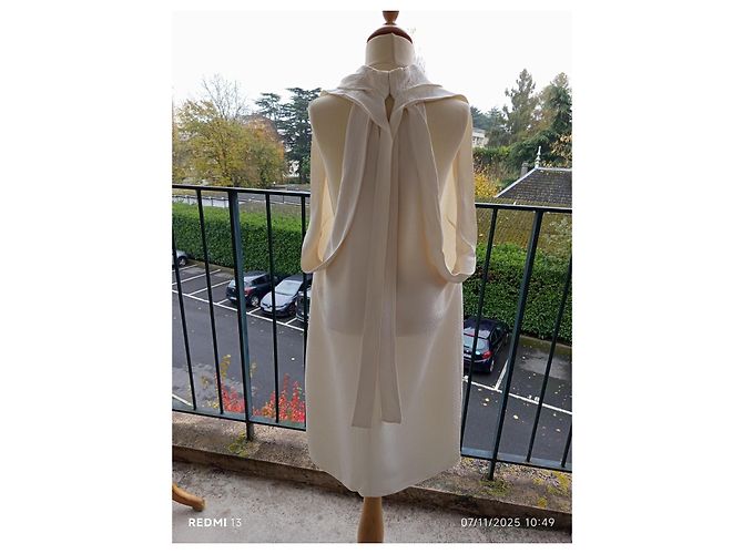 Stella Mc Cartney Vestido Stella McCartney Blanco de Rayón - vista 5