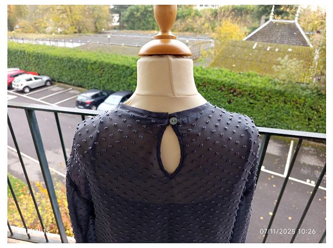 Vestido Balenciaga de seda y algodón gris - vista 10