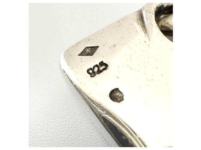 Portachiavi in argento Chanel Metallico - vista 10