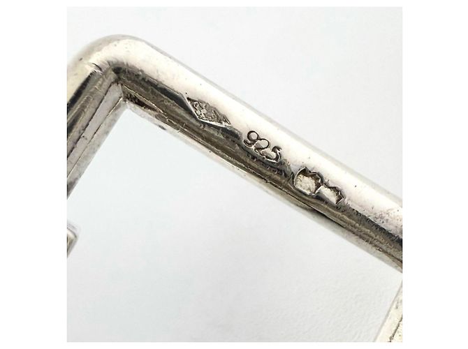 Portachiavi in argento Chanel Metallico - vista 9