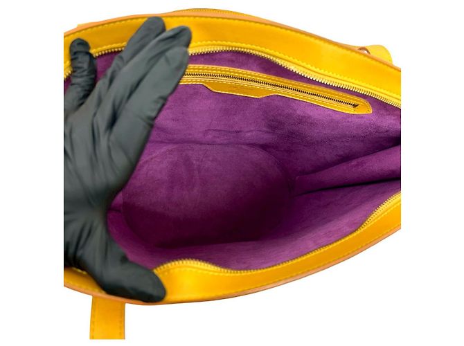 Borsa tote in pelle Epi Saint Jacques di Louis Vuitton Giallo - vista 10