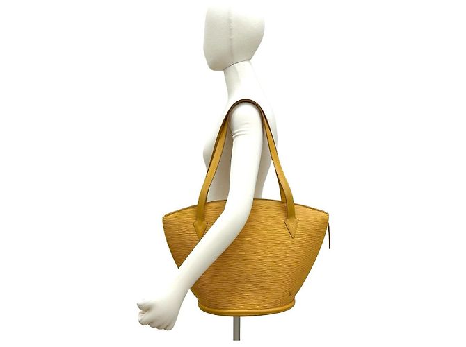 Borsa tote in pelle Epi Saint Jacques di Louis Vuitton Giallo - vista 3