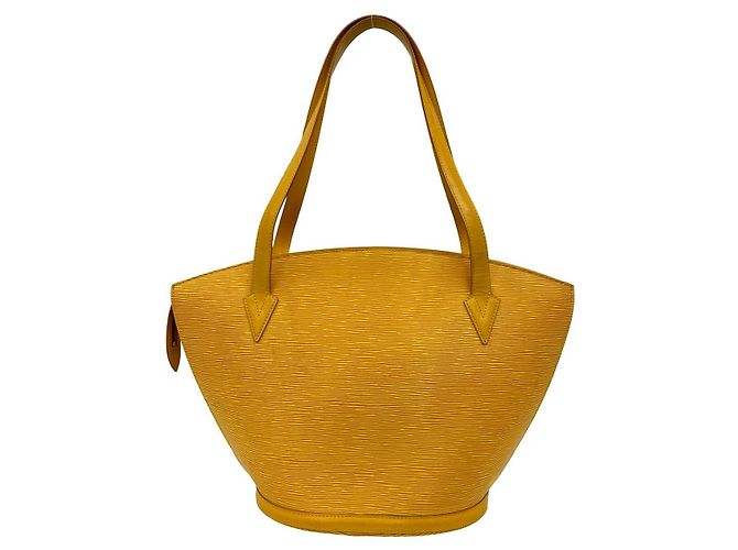 Borsa tote in pelle Epi Saint Jacques di Louis Vuitton Giallo - vista 4