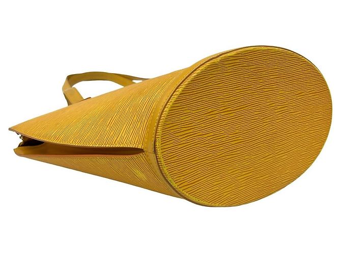 Borsa tote in pelle Epi Saint Jacques di Louis Vuitton Giallo - vista 8