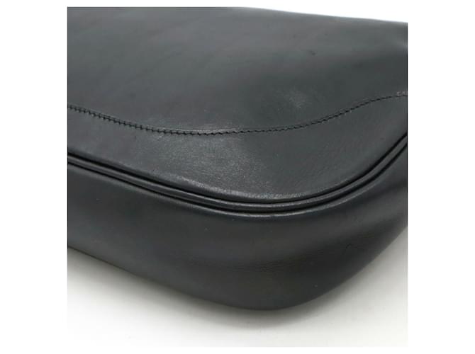 Borsa a Spalla in Vitello Hermès Nero - vista 3